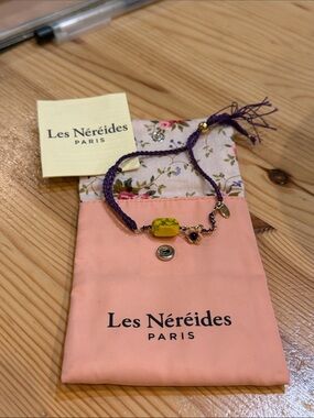 Les Nereides Yellow & Purple Charm Bracelet